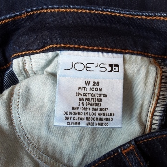 NWOT Joe's Icon Bootcut Dark Wash Jeans Blue 25 - Picture 5 of 5